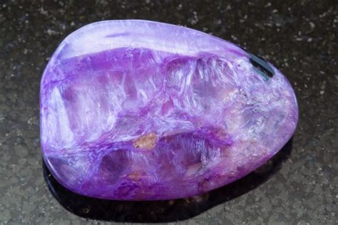 charoite stone metal footed box lizard|charoite crystals.